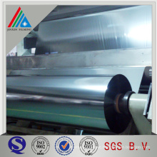 Metallized polyester film with high metal adhesion metallized and corona treated